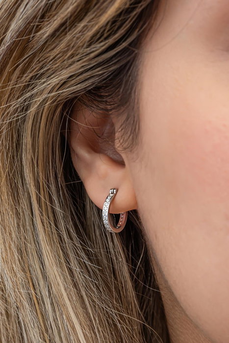 Heliophilia Silver Pendientes de Plata de Ley 925 con Circón Heliophilia Silver Pendientes de Plata de Ley 925 con Circón
